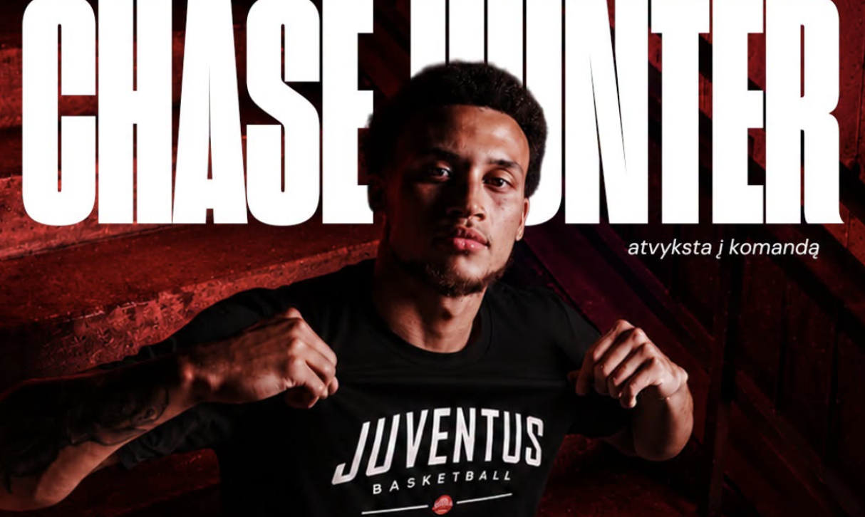 „Juventus“ gretas papildė NCAA elitinės konferencijos simbolinio penketo narys Ch. Hunteris