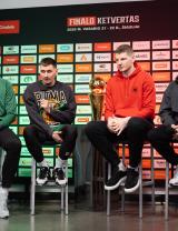 „Žalgirio“ ir „Ryto“ treneriai prieš finalą: apie vieną užrakinti norimą žaidėją ir ką palaikys T. Masiulio žmona