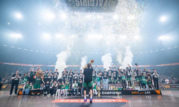 Titulas lieka Kaune: „Žalgiris“ 26-tą kartą tapo čempionu, Ą. Tubelis – MVP!
