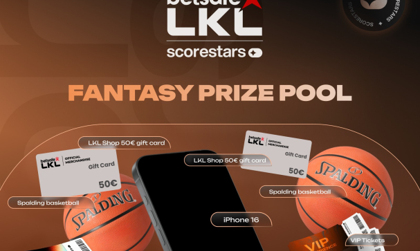 Dar nevėlu prisijungti prie „Betsafe-LKL“ fantasy – varžykitės dėl VIP patirčių ir „iPhone 16“ žaidime „Scorestars“!