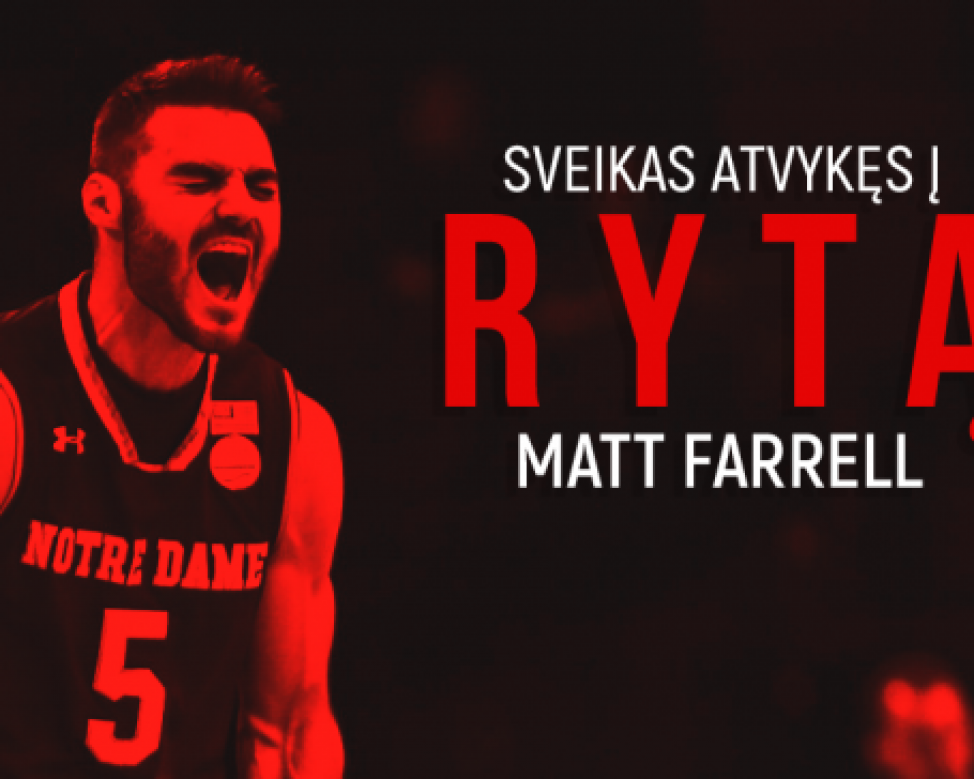 Rytas bolsters backcourt with rookie guard Farrell