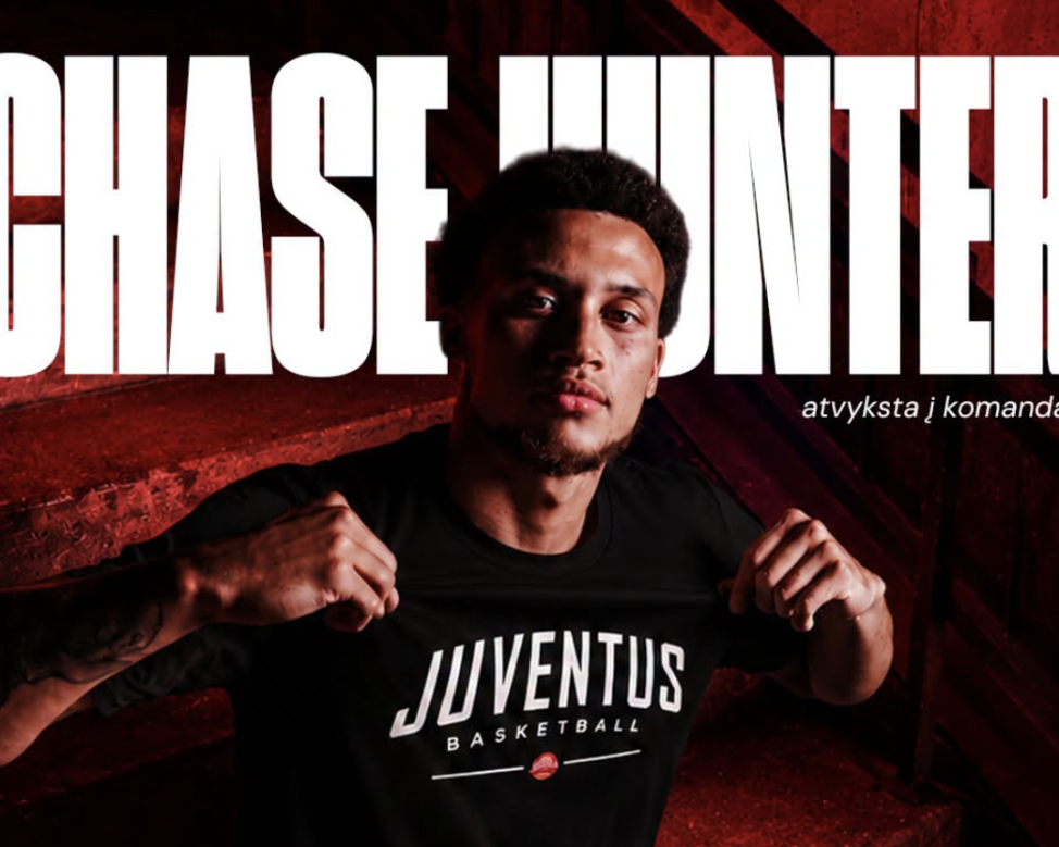 „Juventus“ gretas papildė NCAA elitinės konferencijos simbolinio penketo narys Ch. Hunteris
