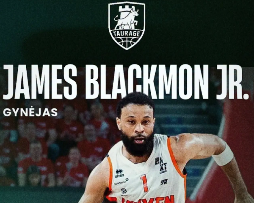 „Tauragės“ gynėjų grandį stiprina J. Blackmonas
