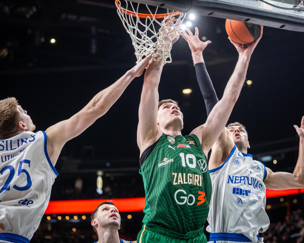 I. Brazdeikio ir Ą. Tubelio vedamas „Žalgiris“ užtikrintai įveikė  „Neptūną“
