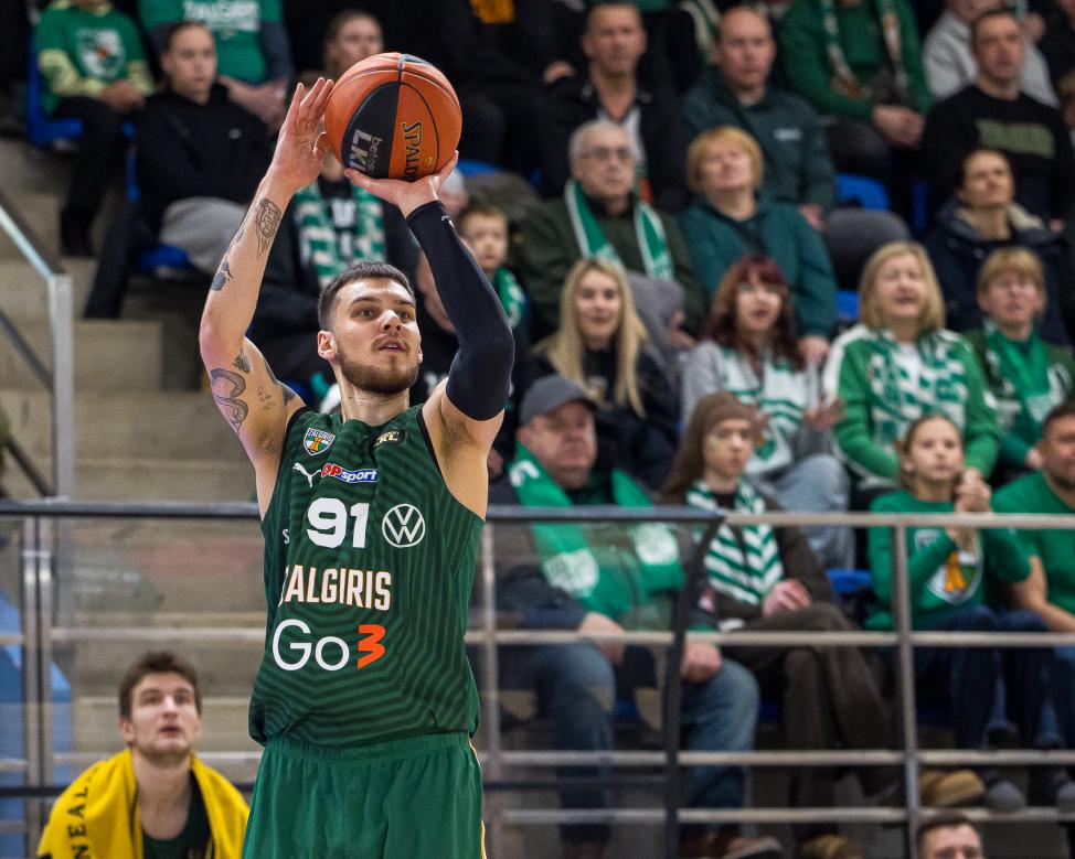 Lyderius pailsinęs „Žalgiris“ antroje pusėje įrodė pranašumą prieš kėdainiečius