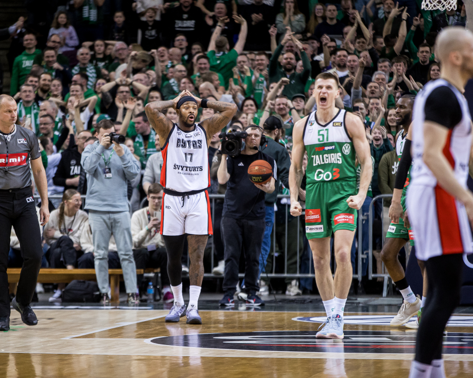 Second round-robin ends with Žalgiris beating Rytas in an incredible nailbiter