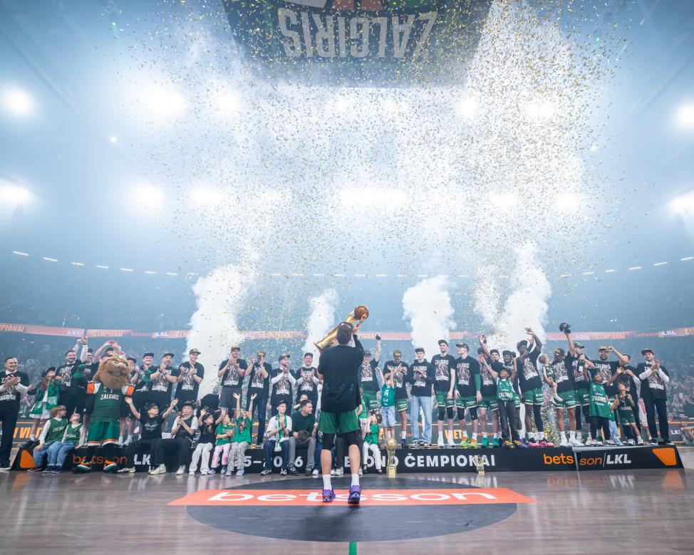Titulas lieka Kaune: „Žalgiris“ 26-tą kartą tapo čempionu, Ą. Tubelis – MVP!
