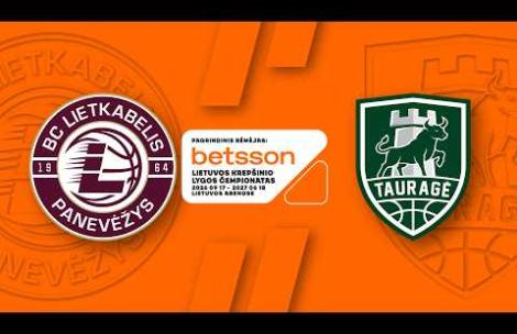 LKL, kurią remia Betsson, rungtynių apžvalga: „Lietkabelis“ - „Tauragė“ [2026-09-26]